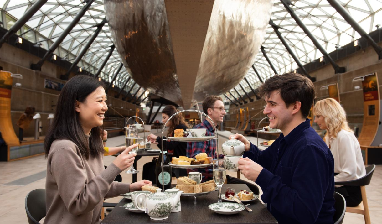 Afternoon Tea underneath Cutty Sark